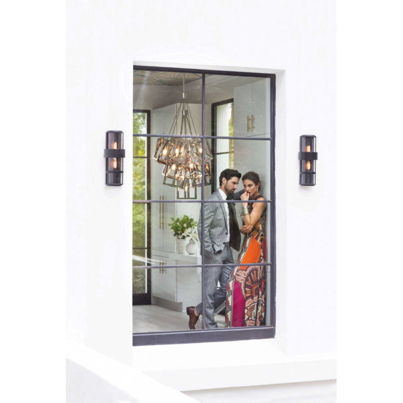 Ensemble 13 - Light Cluster Rectangle Pendant, Polished Nickel