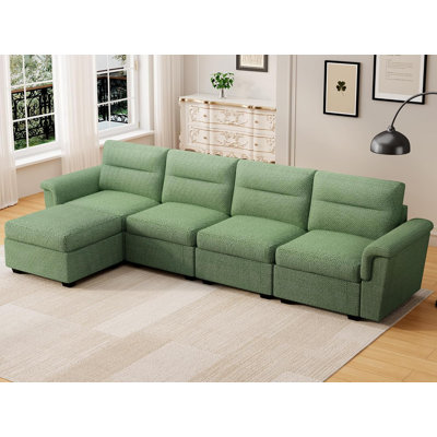 Canapé modulaire réversible 5 pièces avec rangement