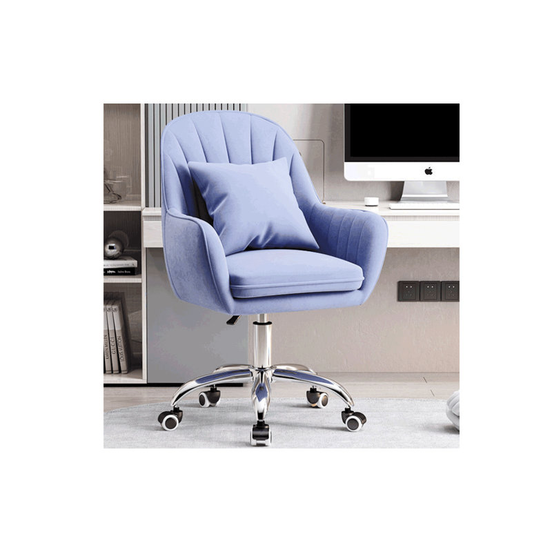 Canora Grey Alfons Velvet Office Chair