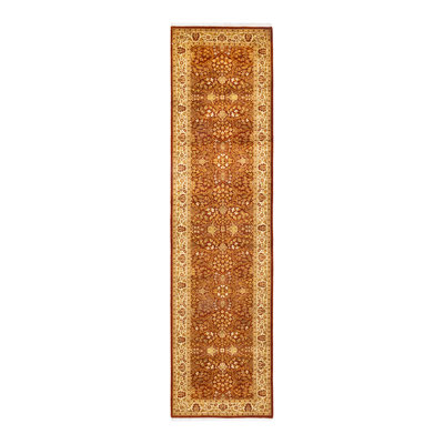Classic One-of-a-Kind 3' 2" x 12' 4" Hand Knotted Area Rug