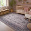 Vintage Look Cotton and Chenille Flatweave Area Rug-1533260454