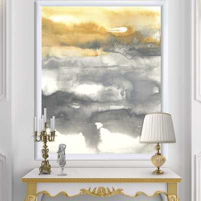 «Gold Glamour Direction II», reproduction sur toile encadrée