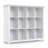 Acadian 57"W Solid Wood 12 Cube Storage Bookcase with Fixed Shelves-1205613860