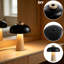 Lampe de table 12 po en pierre véritable avec abat-jour en métal noir