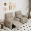 Fauteuil inclinable Zero Wall, fauteuil moderne en tissu de velours flocon de neige pour la maison
