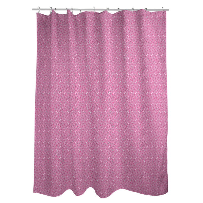 Rideau simple en treillis hexagonal classique, Rose