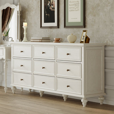 Simple Retro Ash Wood Entrance Cabinet 70.8'' Solid Wood Sideboard