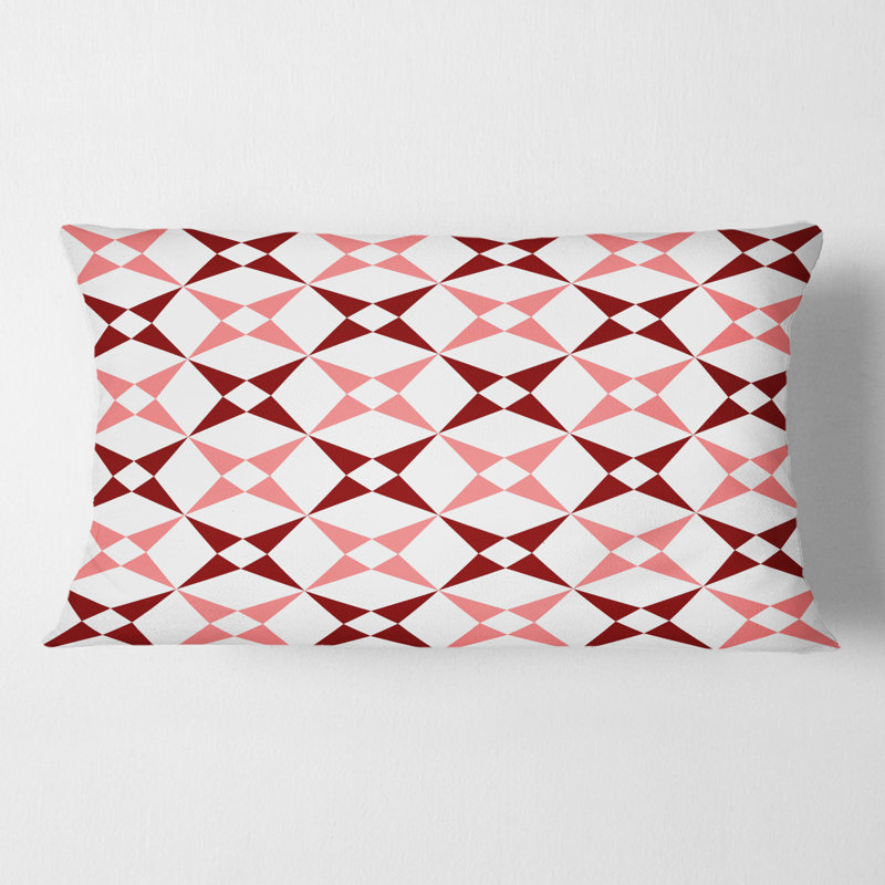 Retro Grid Pattern I - Mid-Century Modern Printed Throw Pillow