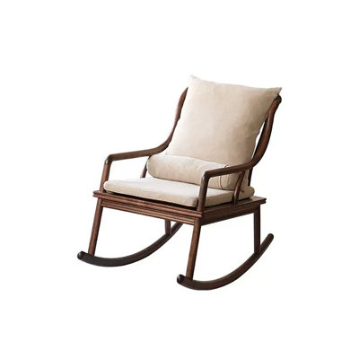 Chaise berçante en bois massif
