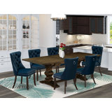 6 - Person Extendable Double Pedestal Dining Set