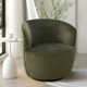 Graclynn Velvet Swivel Barrel Chair