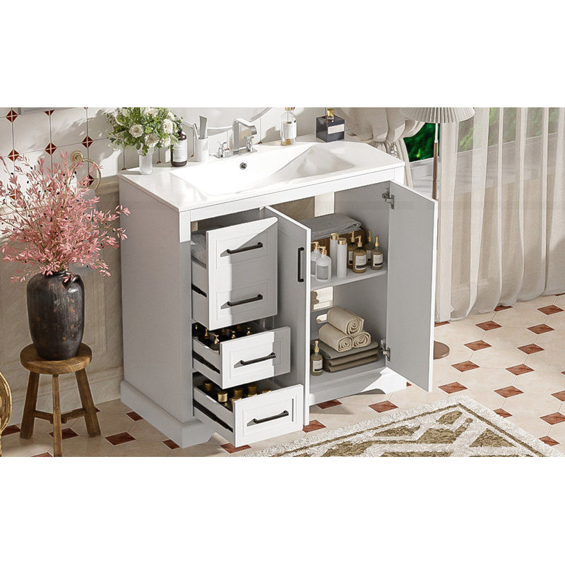 Meuble-lavabo moderne 36 "avec lavabo en céramique