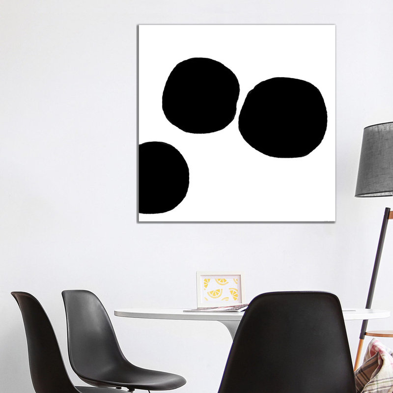 Black Bowls by Art Mirano - Wrapped Canvas Painting, 93.98 cm H x 93.98 cm W