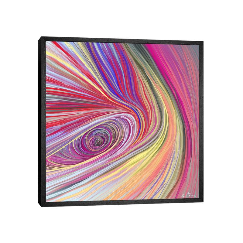 Pure Abstract III by Ben Heine - Print on Canvas, 45.72 cm H x 45.72 cm W, Black Framed