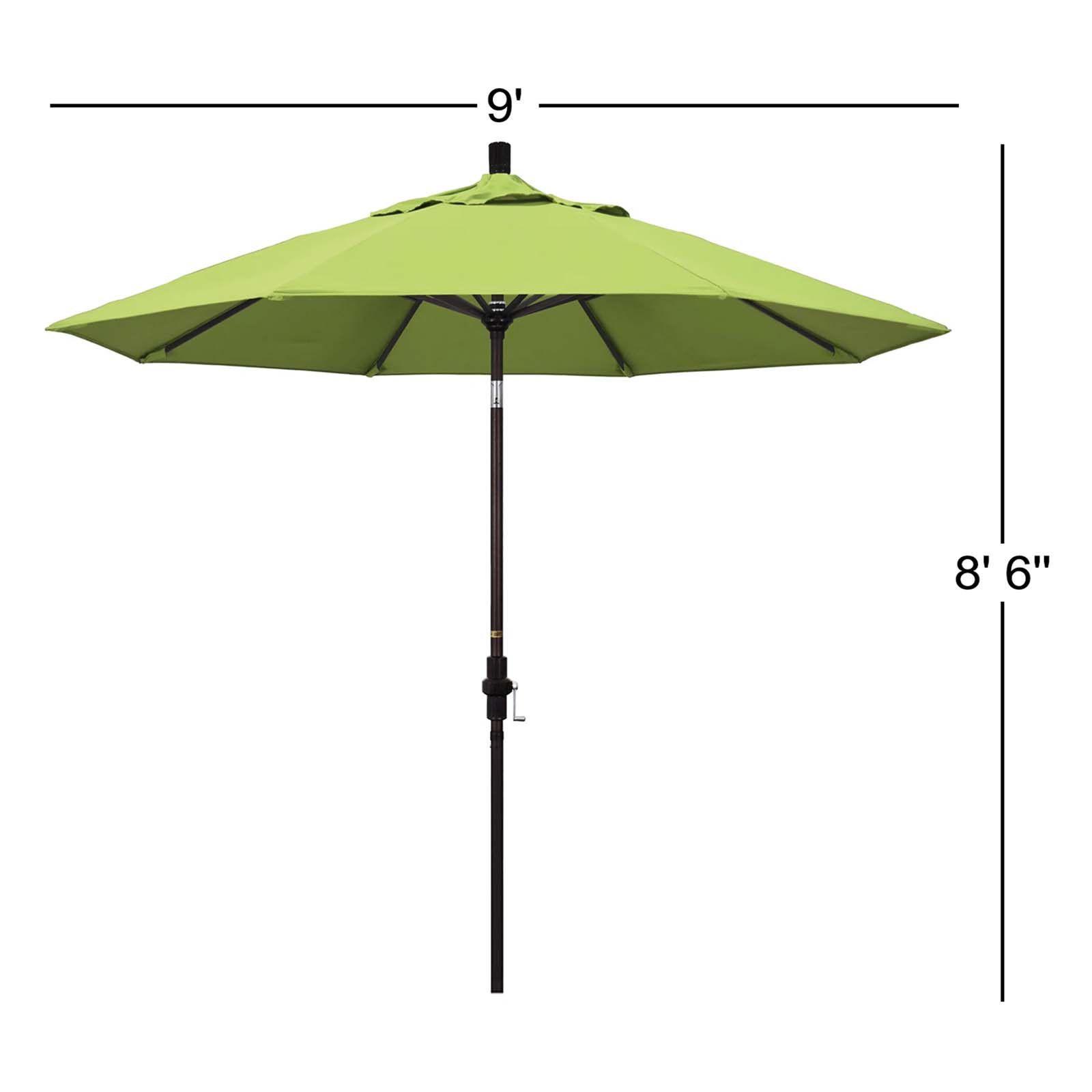 Romany 9' Sunbrella® Umbrella, Canvas Parrot Sunbrella® Canvas