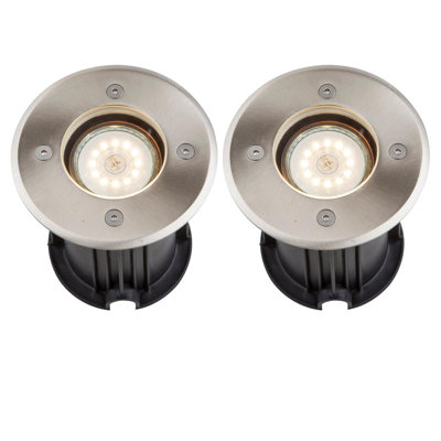 Cohocton Brushed Stainless Steel Metal Pathway Light