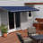 ALEKO Motorized Retractable Outdoor Awning with White Frame-63871953-111027055
