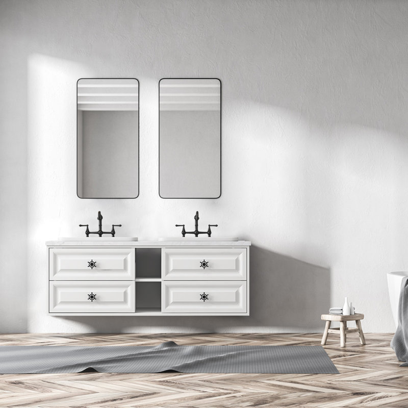 Base de meuble-lavabo double 60 po Ahnyia seulement