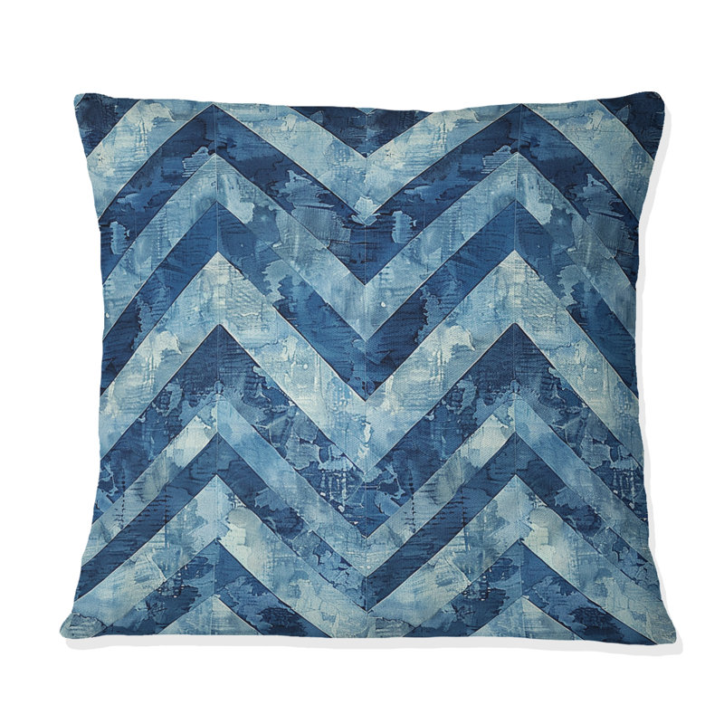 Coussin décoratif Chevron Harmony - Glam, H 16 po x l 16 po