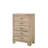 Miquell Natural Finish Wooden Chest with Five Spacious Drawers for Organized Storage and Rustic Charm