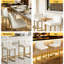 Upholstered Counter Stool with Metal Frame