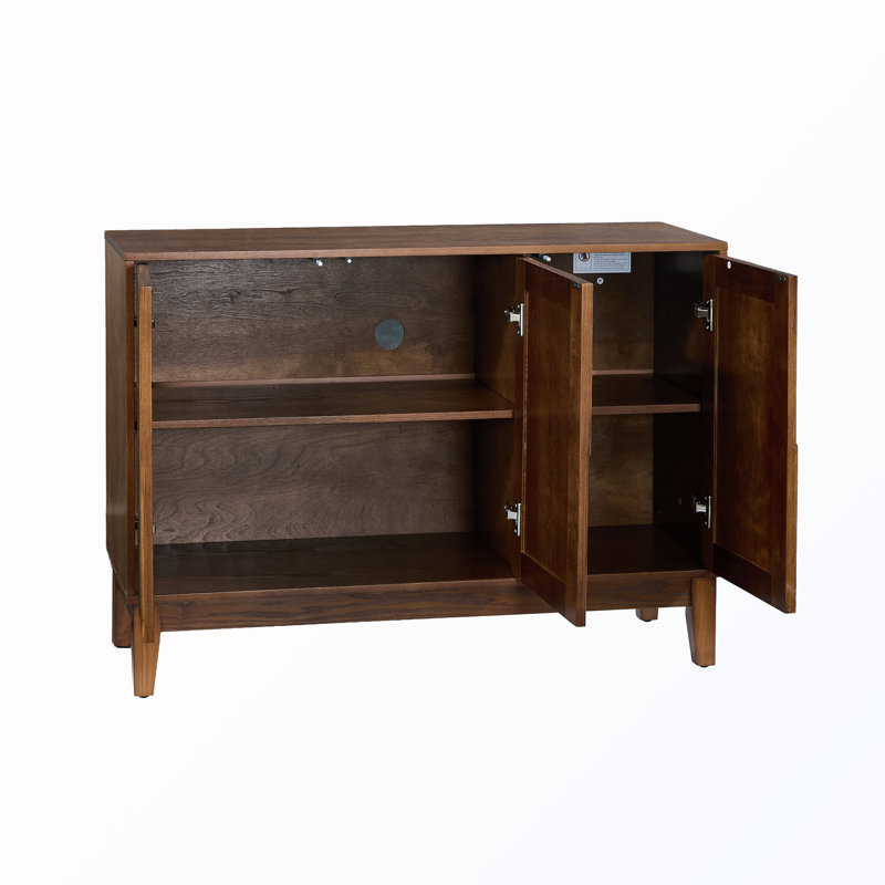 Buffet avec rangement et tablettes réglables, Walnut