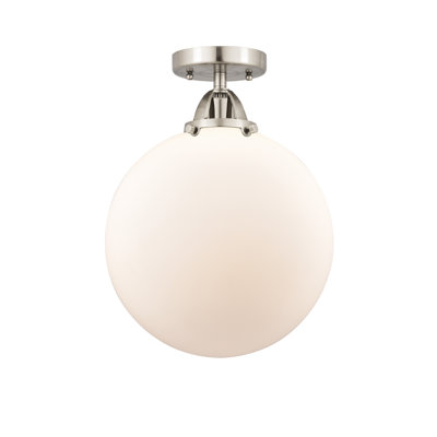 Alphonsa Glass Semi Flush Mount