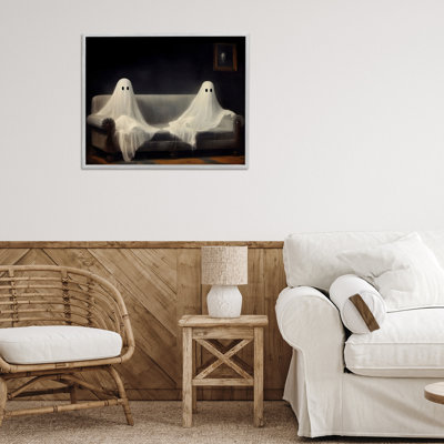 «Spooky Couch Ghost Duo», estampe numérique, design par LSR Design Studio