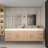 83.4" Wall-Mounted Double Bathroom Vanity Set-98420035