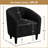 27”Wide Upholstered Solid Wood Barrel Accent Club Chair-1258697764