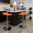 Noriega Swivel Upholstered Adjustable Height Counter Stool with Metal Frame-1353228710