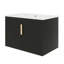 Meuble-lavabo mural de 30 po avec lavabo, meuble-lavabo mural cannelé avec 2 portes et tablette réglable-1674259352