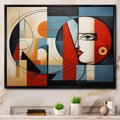 «Cubism Geometric Portrait VII», reproduction d'art sur toile