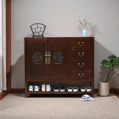 Chinese style large capacity shoe cabinet
