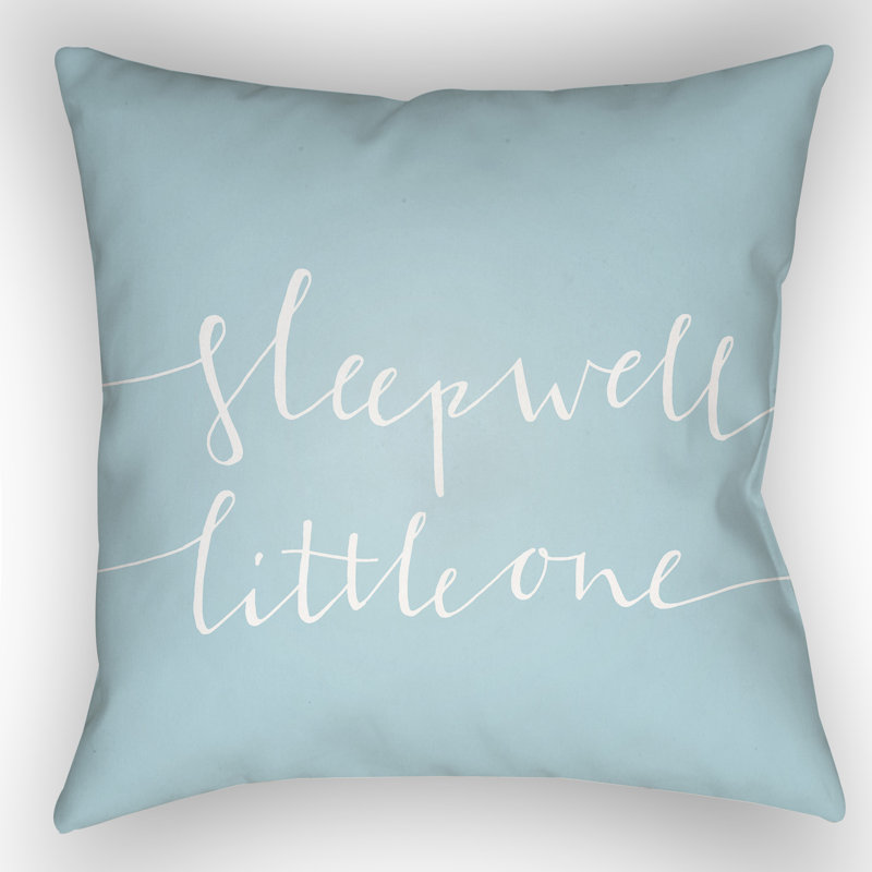 Outdoor Throw Pillow, 18" H x 18" W x 4" D, Blue