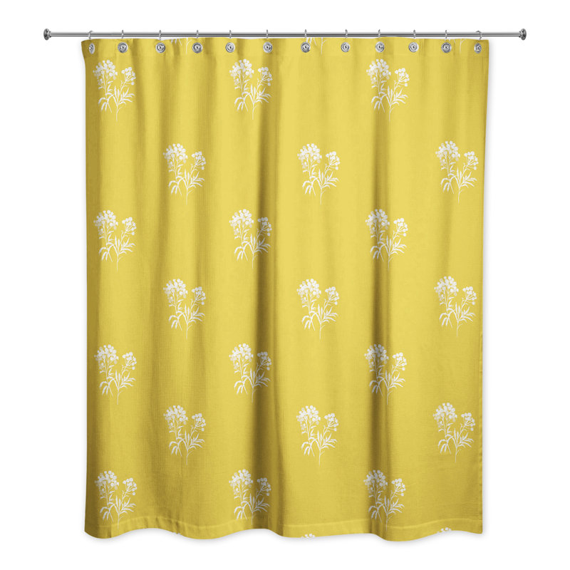 Rideau de douche Romigh, Jaune