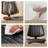 Modern Upholstered Faux Leather Dining Chairs with Walnut Bentwood Frame-1099041200-1099041204