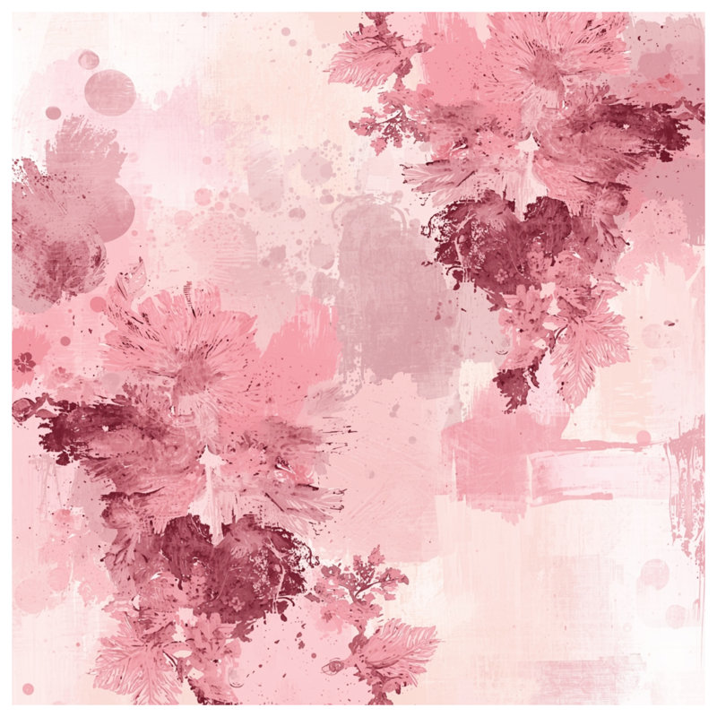 Coussins roses, 14 X 14 pouces