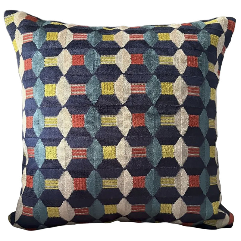 Porto Cotton Velvet Square Pillow Cover and Insert - NEW