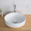 Thin ceramics Circular Vessel Bathroom Sink