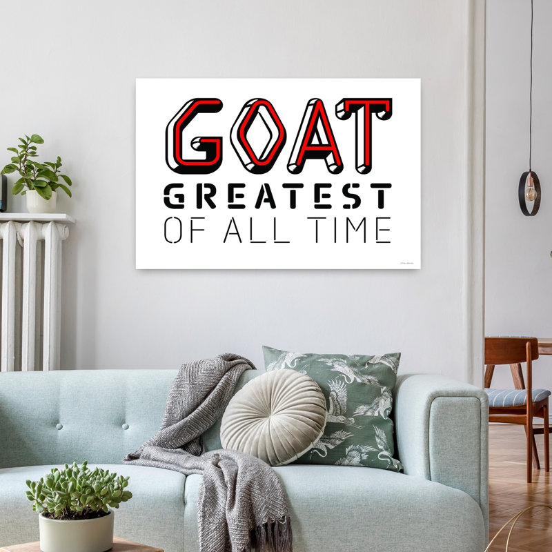 Art mural contemporain audacieux Gamer Goat, H 24 po x l 36 po