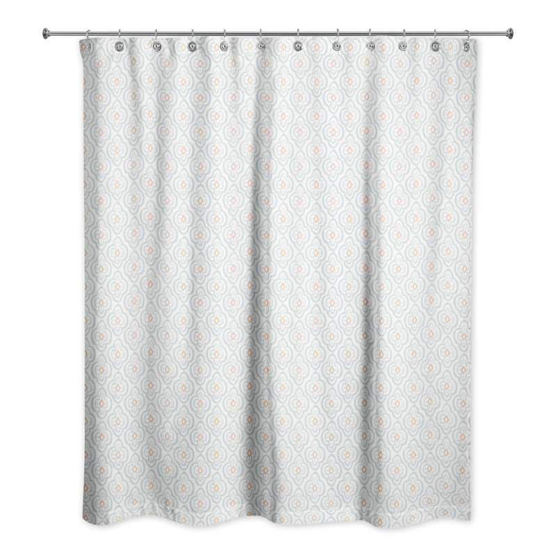Rideau de douche simple de couleur unie Ellie-Brooke, Bleu