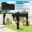 Pergola 10 'x 13' avec auvent rétractable et rideaux Outdoo