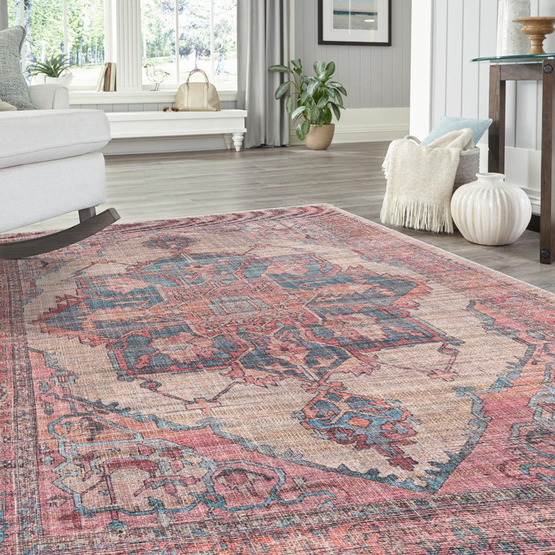 Haag Chenille Floral Indoor Rug, Rectangle 7'3" x 10'