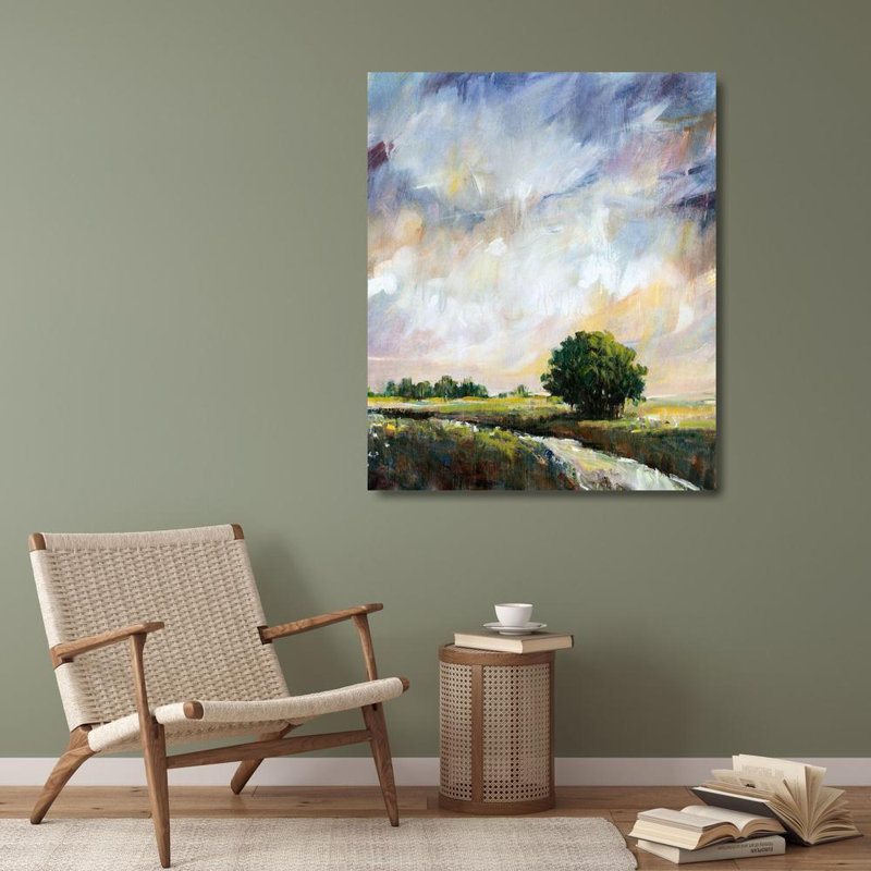 «Red Barrel Studio®», art sur toile tendue par Tim Gallery, titré: Amber Glow II, H 28 po x l 38 po