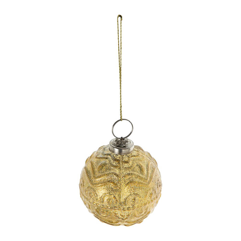 Ornement boule en verre traditionnel