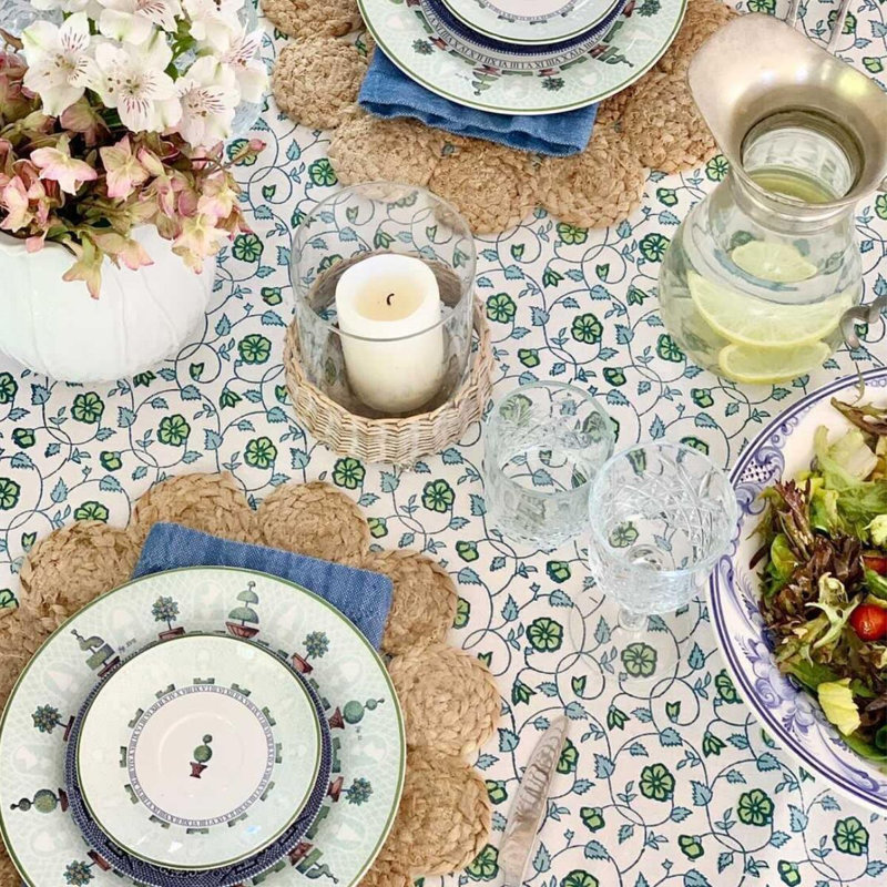 Square Tablecloth - Sea Breeze, 60" Square