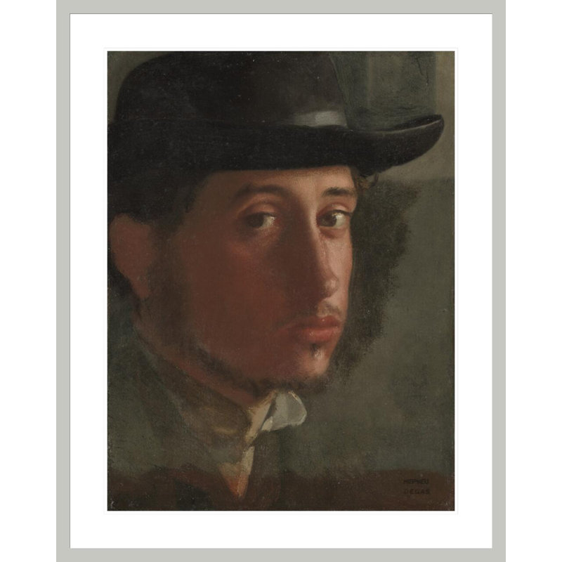 Autoportrait par Edgar Degas - Impression sur toile, 41.5" H x 33.17" W