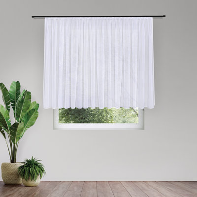Gardine Edina mit Kräuselband (1 Stück), halbtransparent