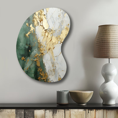 Delaney - Abstract Painting Boom Shape Irregular Metal Wall Decor